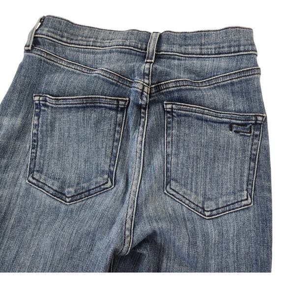 AYR Jeans The Bomb Pop Straight Ankle Womens Size 25 Blue Made in USA Raw Hem - Picture 5 of 13